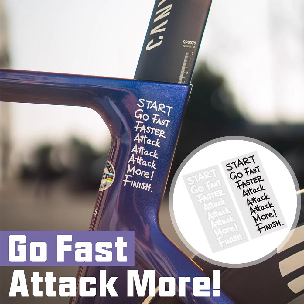 Cycling Quote - Pegatina con Frase Motivacional para Ciclismo,