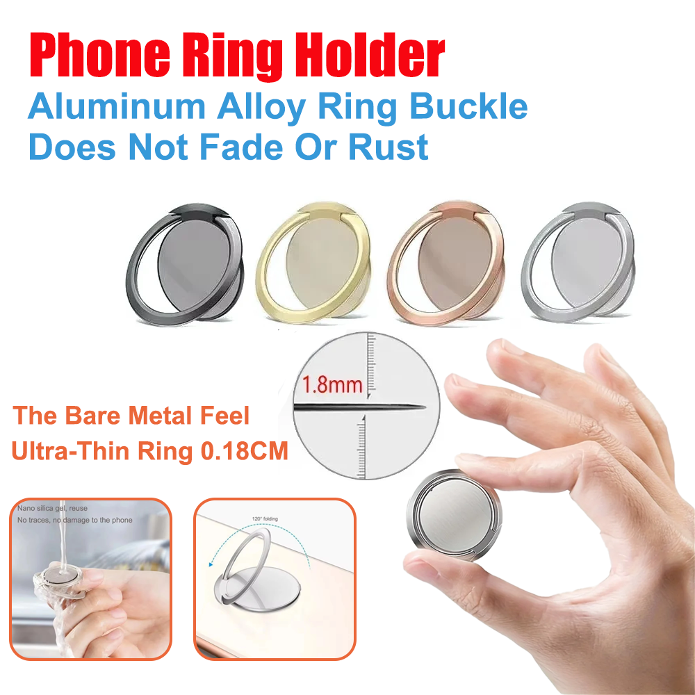 Kickstand Adjustable - Soporte de anillo de metal ultrafino