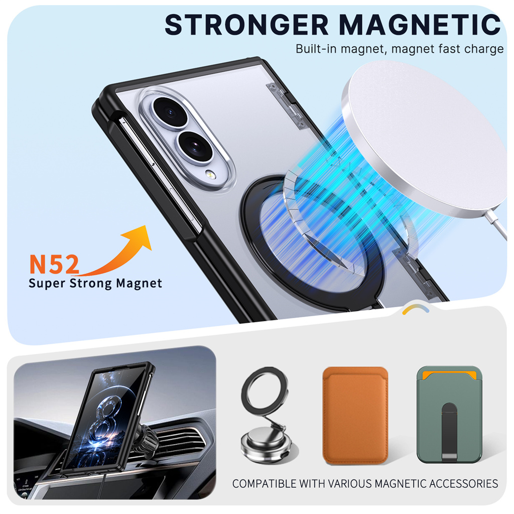 Funda magnética mate con prote - Kickstand Adjustable reseña y precio